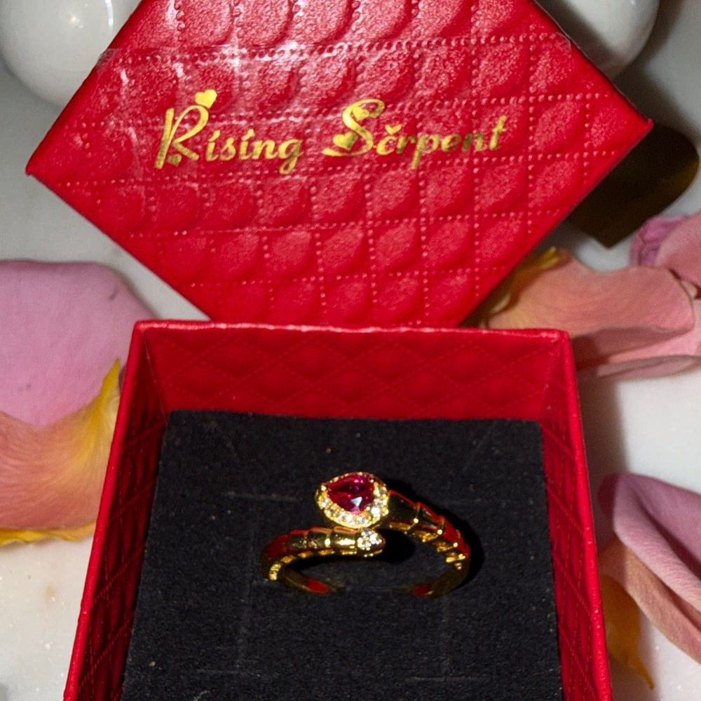 Ruby Snake Ring - Picture 2 of 2